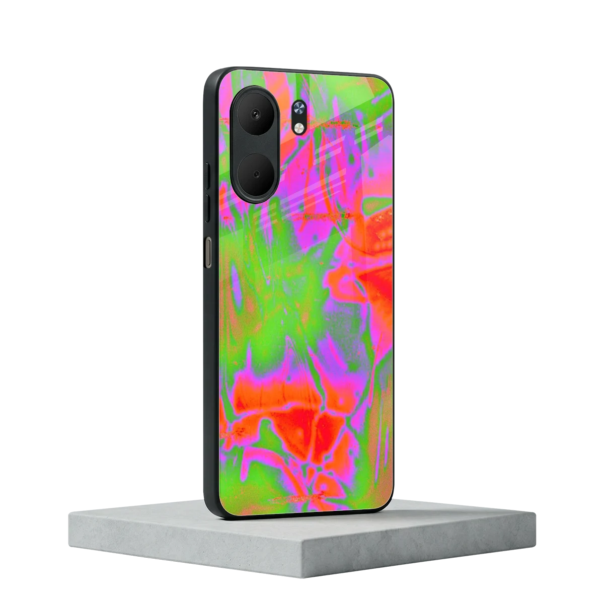 Triple Glow oppo a5x 5g mobile cover | shockproof glass phone case