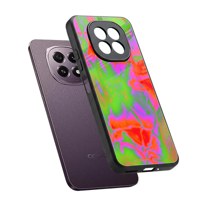 Triple Glow sleek oppo f29 5g cover with tempered glass back and TPU edges
