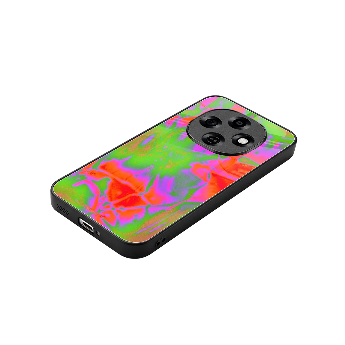 Triple Glow stylish phone case for oppo f31 pro 5g | glossy glass and slim fit