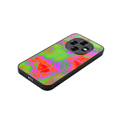 Triple Glow stylish phone case for oppo f31 pro 5g | glossy glass and slim fit