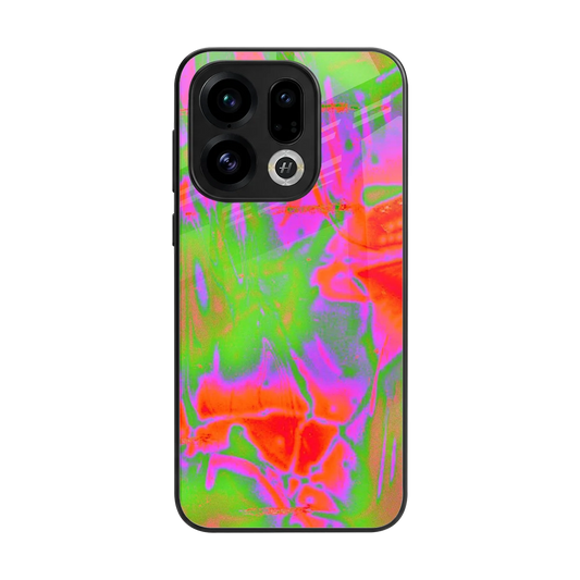 Triple Glow back phone cover | glass case for oppo find x9