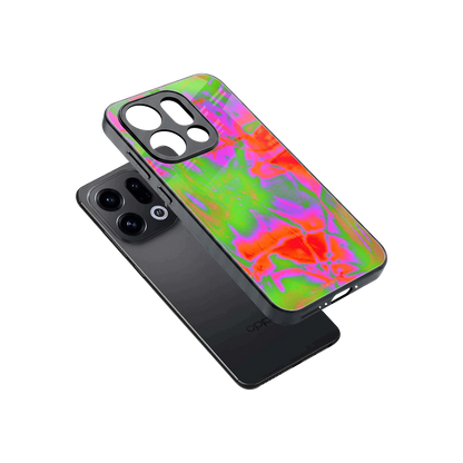 Triple Glow sleek oppo find x9 cover with tempered glass back and TPU edges