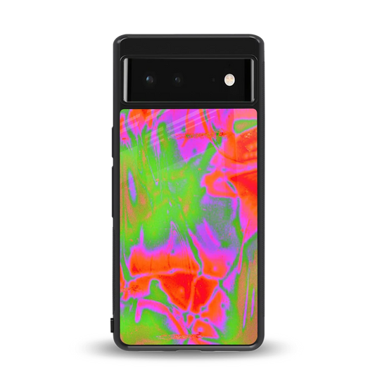 Triple Glow back phone cover | glass case for google pixel 6a