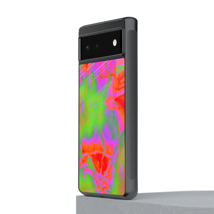 Triple Glow stylish phone case for google pixel 6a | glossy glass and slim fit