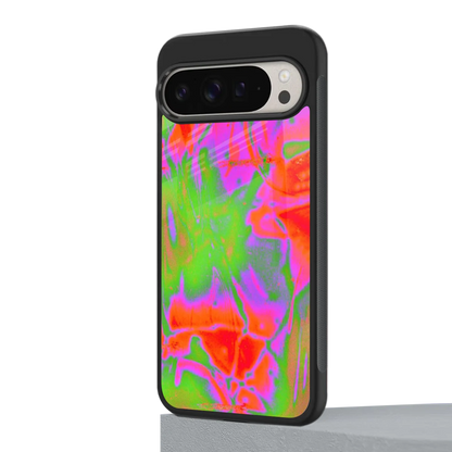 Triple Glow google pixel 9 pro mobile cover | shockproof glass phone case