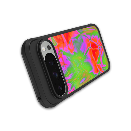 Triple Glow stylish phone case for google pixel 9 pro xl | glossy glass and slim fit