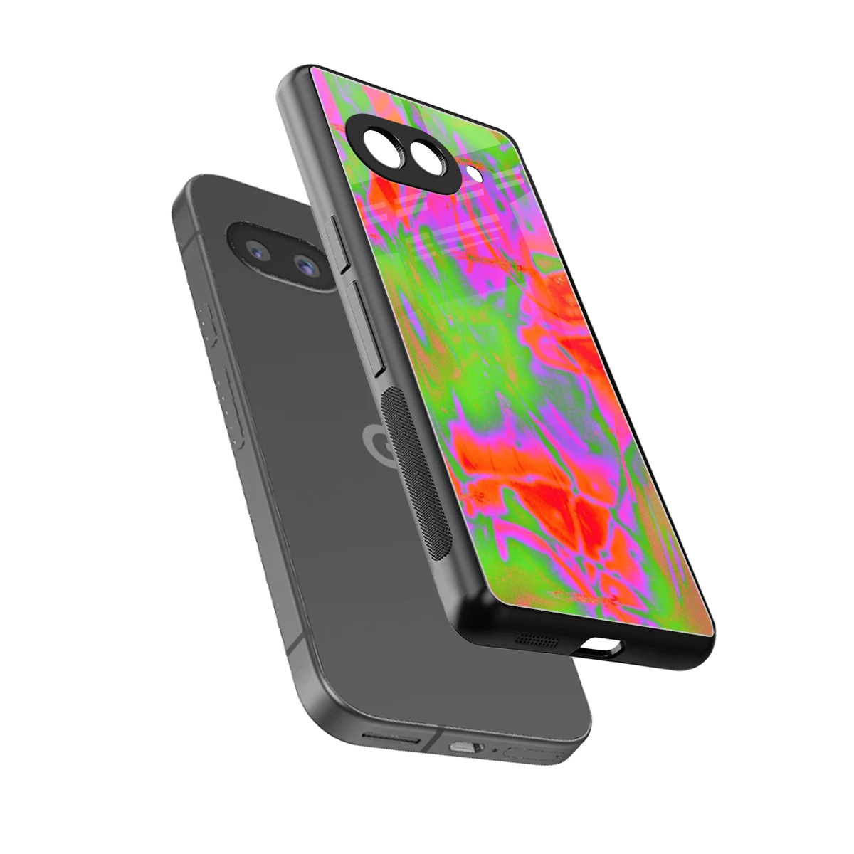 Triple Glow sleek google pixel 10a cover with tempered glass back and TPU edges