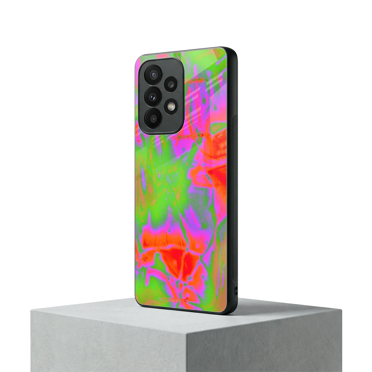Triple Glow samsung galaxy a23 mobile cover | shockproof glass phone case