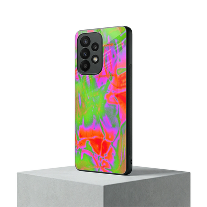 Triple Glow samsung galaxy a23 mobile cover | shockproof glass phone case