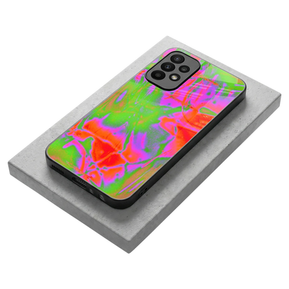 Triple Glow stylish phone case for samsung galaxy a23 | glossy glass and slim fit