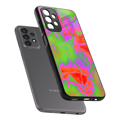 Triple Glow sleek samsung galaxy a23 cover with tempered glass back and TPU edges