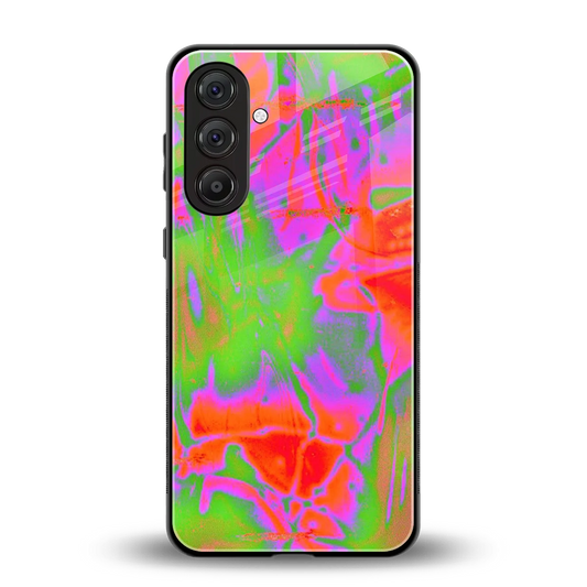 Triple Glow back phone cover | glass case for samsung galaxy m35 5g