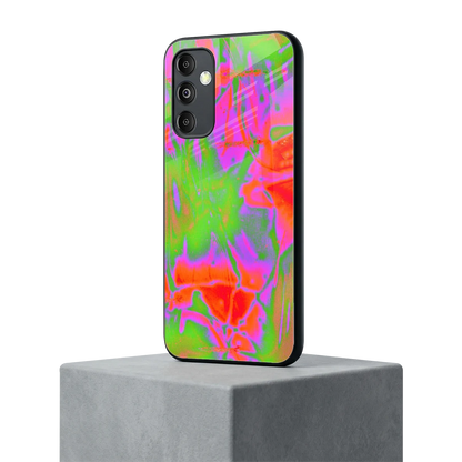Triple Glow samsung galaxy m14 5g mobile cover | shockproof glass phone case