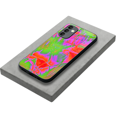 Triple Glow stylish phone case for samsung galaxy m14 5g | glossy glass and slim fit