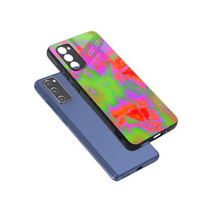 Triple Glow sleek samsung galaxy s20 fe cover with tempered glass back and TPU edges