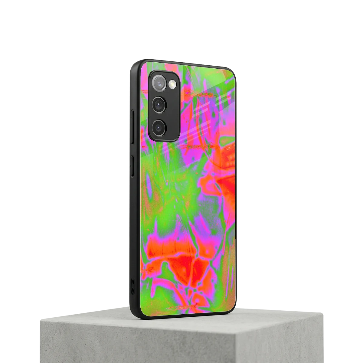 Triple Glow samsung galaxy s20 fe mobile cover | shockproof glass phone case