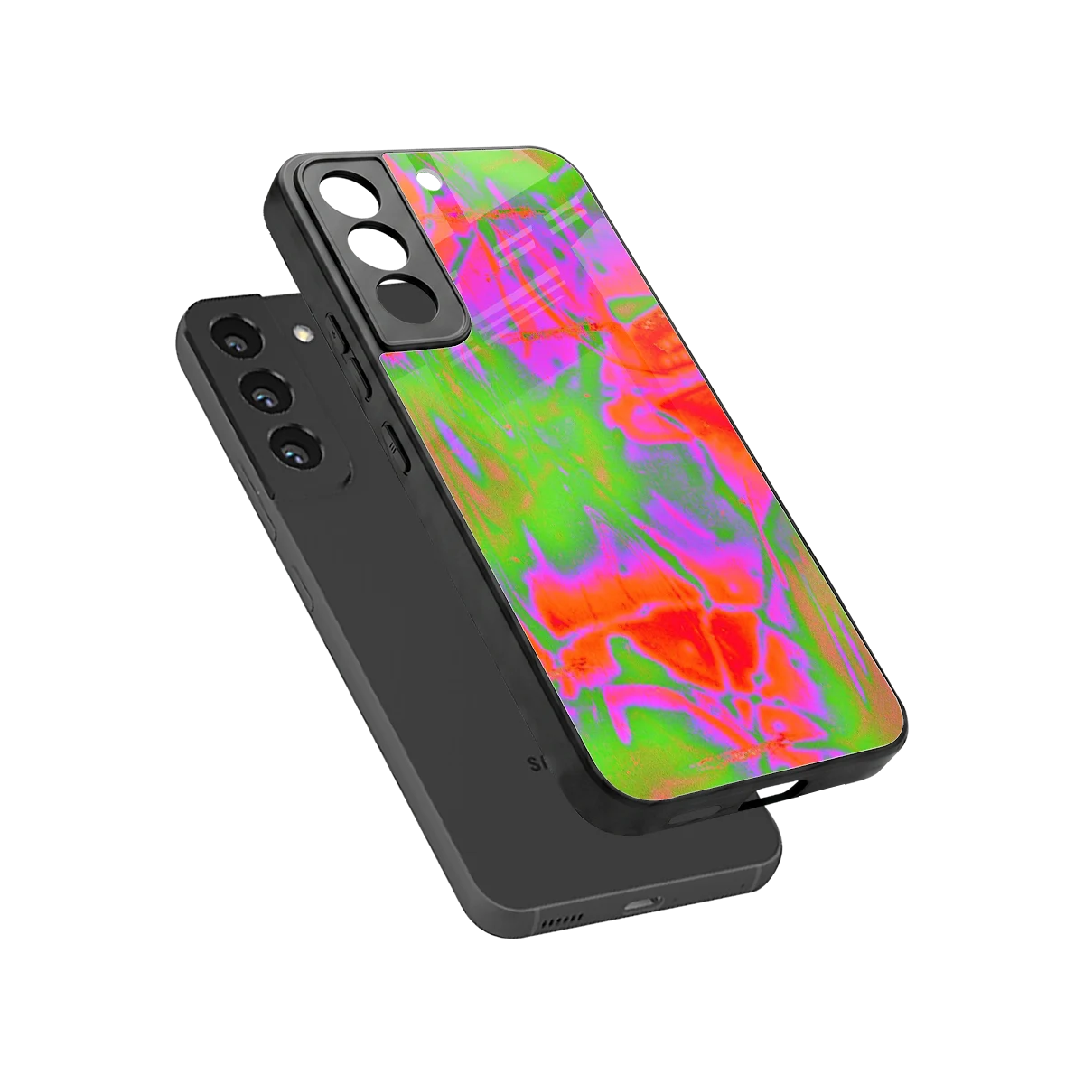Triple Glow sleek samsung galaxy s22 cover with tempered glass back and TPU edges