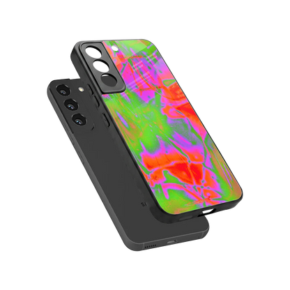 Triple Glow sleek samsung galaxy s22 cover with tempered glass back and TPU edges