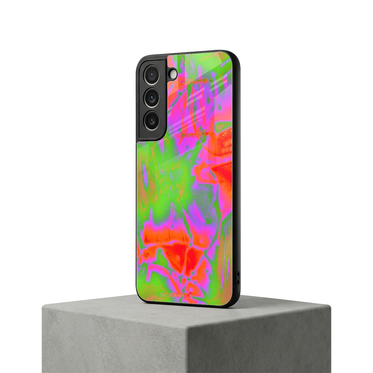 Triple Glow samsung galaxy s22 mobile cover | shockproof glass phone case