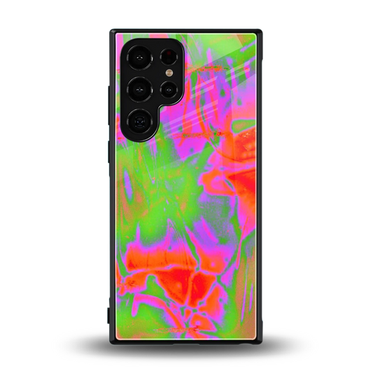 Triple Glow back phone cover | glass case for samsung galaxy s24 ultra