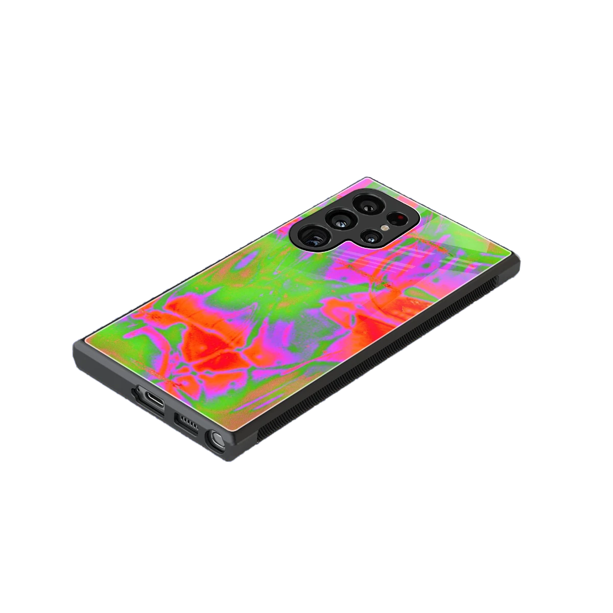 Triple Glow stylish phone case for samsung galaxy s24 ultra | glossy glass and slim fit