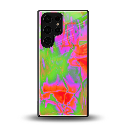 Triple Glow back phone cover | glass case for samsung galaxy s25 ultra