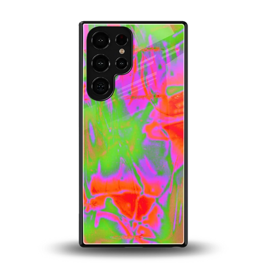 Triple Glow back phone cover | glass case for samsung galaxy s25 ultra
