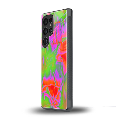 Triple Glow samsung galaxy s25 ultra mobile cover | shockproof glass phone case