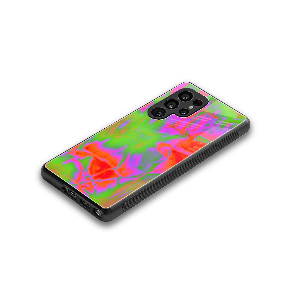 Triple Glow stylish phone case for samsung galaxy s25 ultra | glossy glass and slim fit