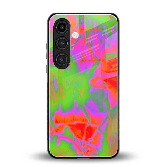 Triple Glow back phone cover | glass case for samsung galaxy s24 plus