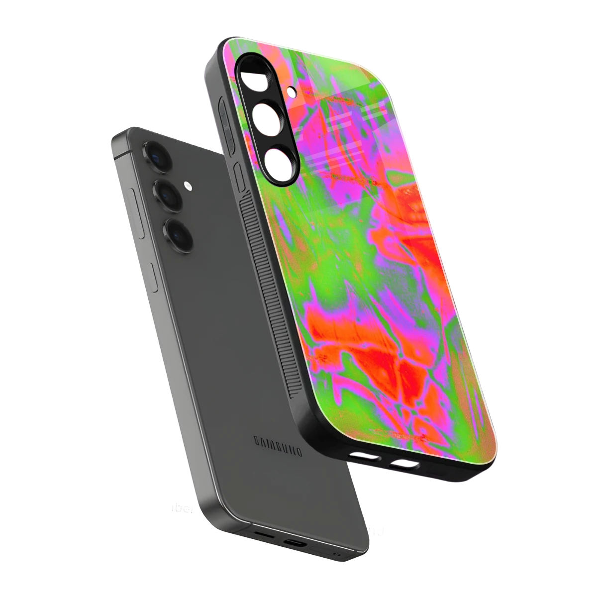 Triple Glow sleek samsung galaxy s25 cover with tempered glass back and TPU edges