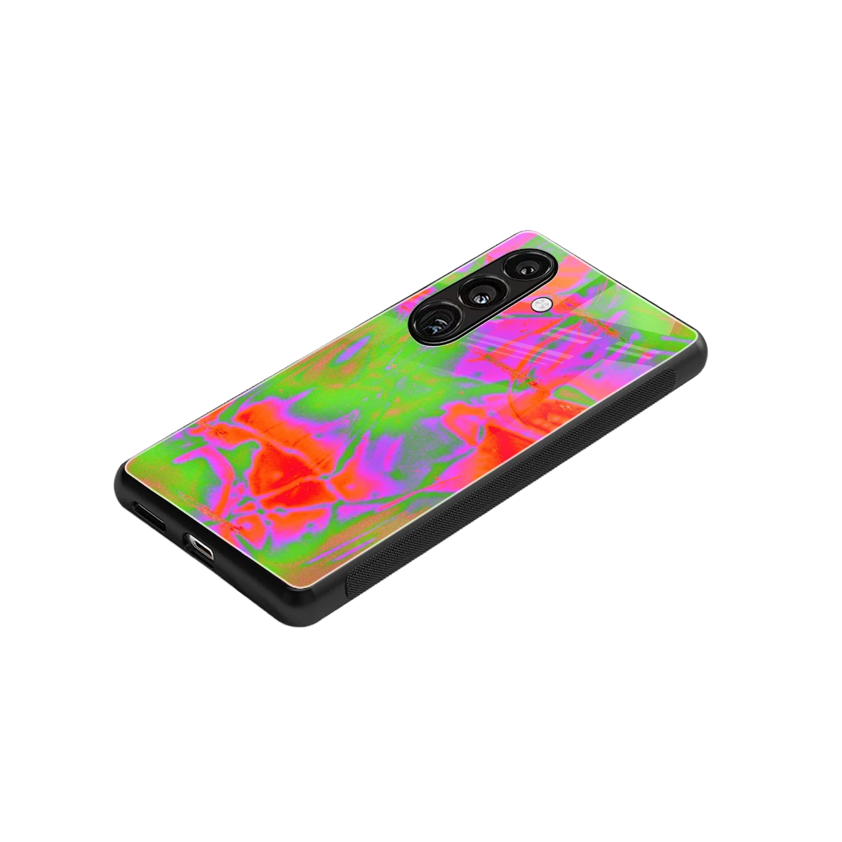 Triple Glow stylish phone case for samsung galaxy s24 | glossy glass and slim fit