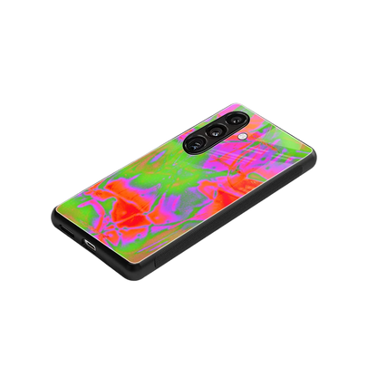 Triple Glow stylish phone case for samsung galaxy s24 | glossy glass and slim fit