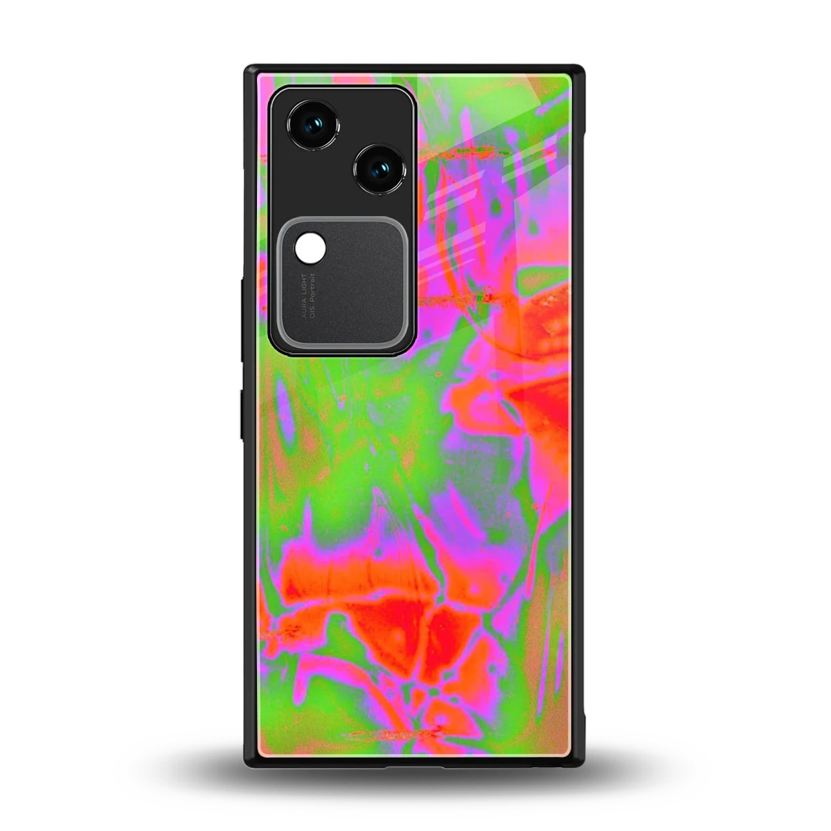 Triple Glow back phone cover | glass case for vivo v30