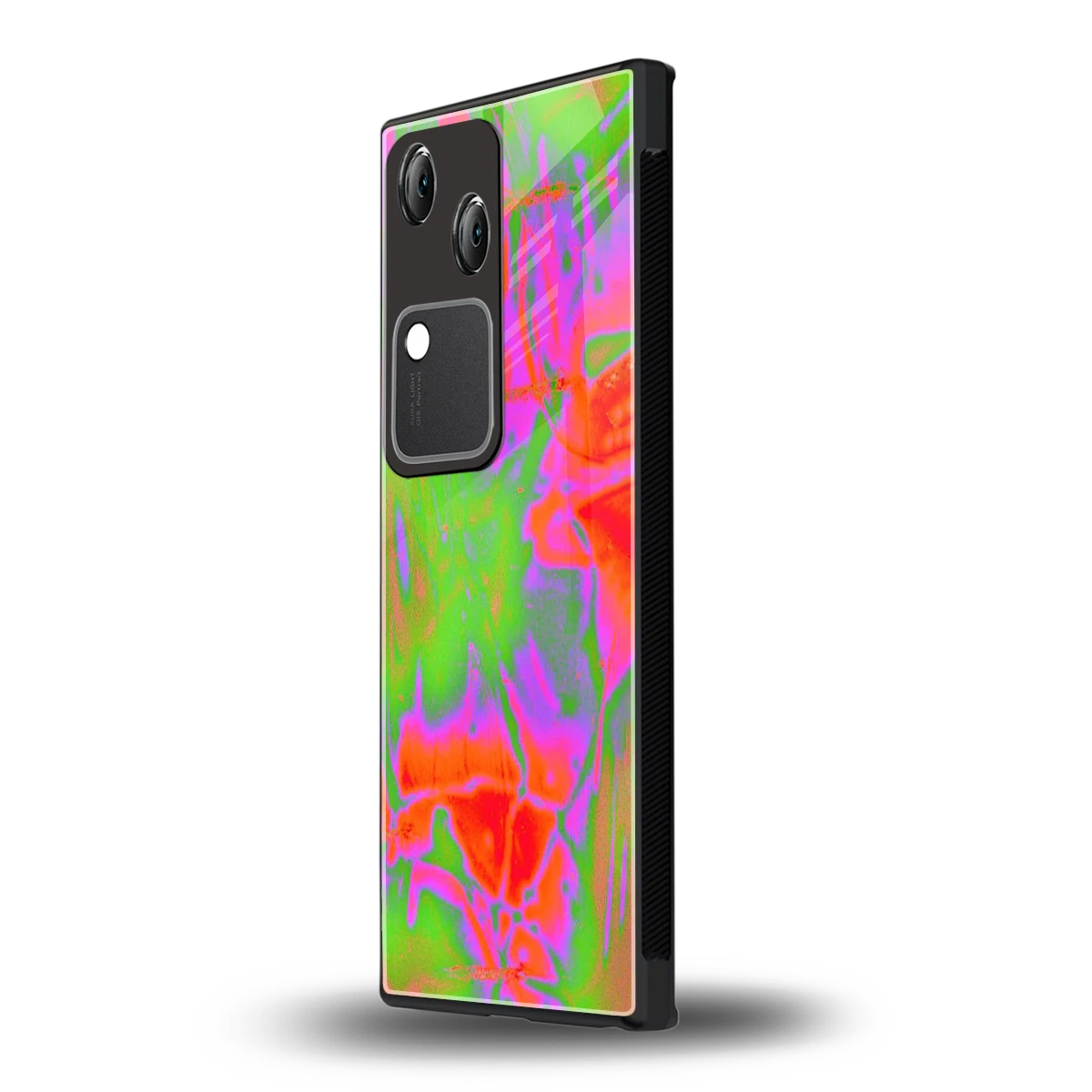 Triple Glow vivo v30 mobile cover | shockproof glass phone case