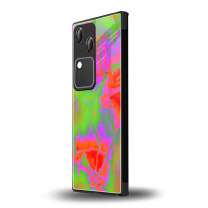 Triple Glow vivo v30 mobile cover | shockproof glass phone case