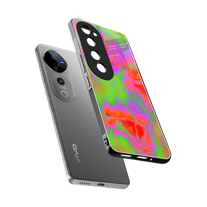 Triple Glow sleek vivo v40 pro cover with tempered glass back and TPU edges
