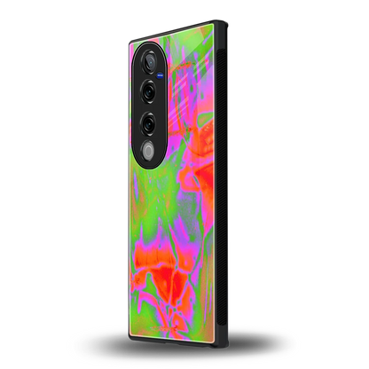 Triple Glow vivo v40 pro mobile cover | shockproof glass phone case