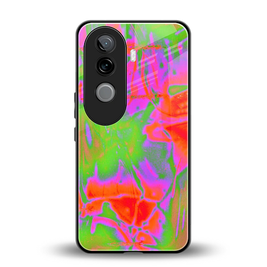 Triple Glow back phone cover | glass case for vivo v40e