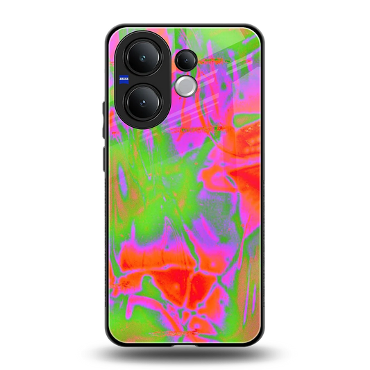 Triple Glow back phone cover | glass case for vivo v60