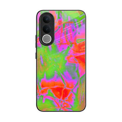 Triple Glow back phone cover | glass case for vivo v70 fe