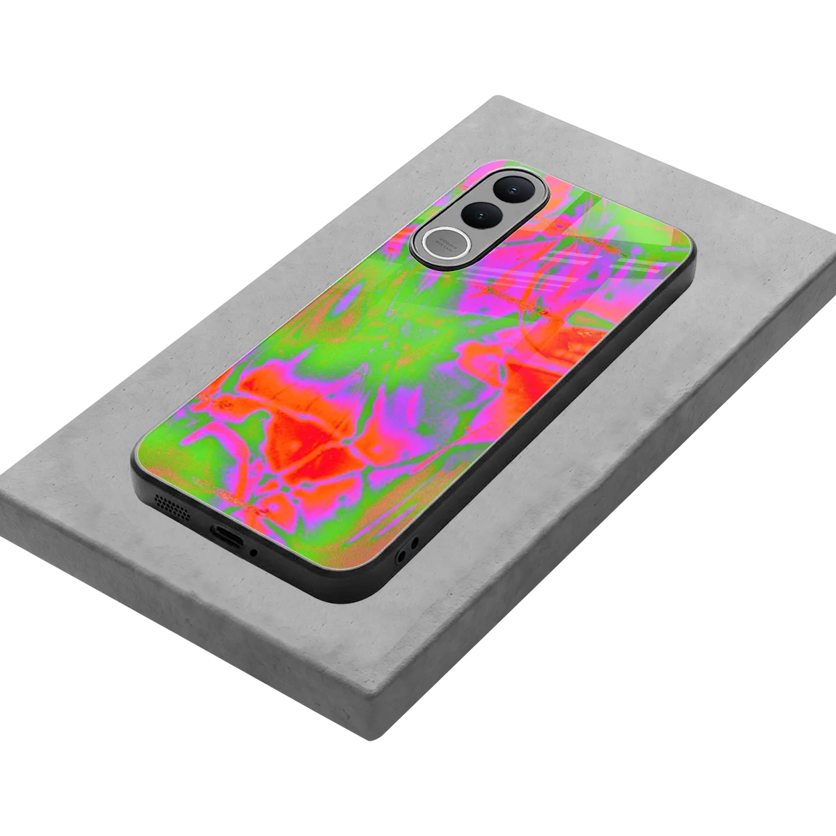 Triple Glow stylish phone case for vivo v70 fe | glossy glass and slim fit