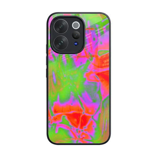 Triple Glow back phone cover | glass case for vivo v70 elite