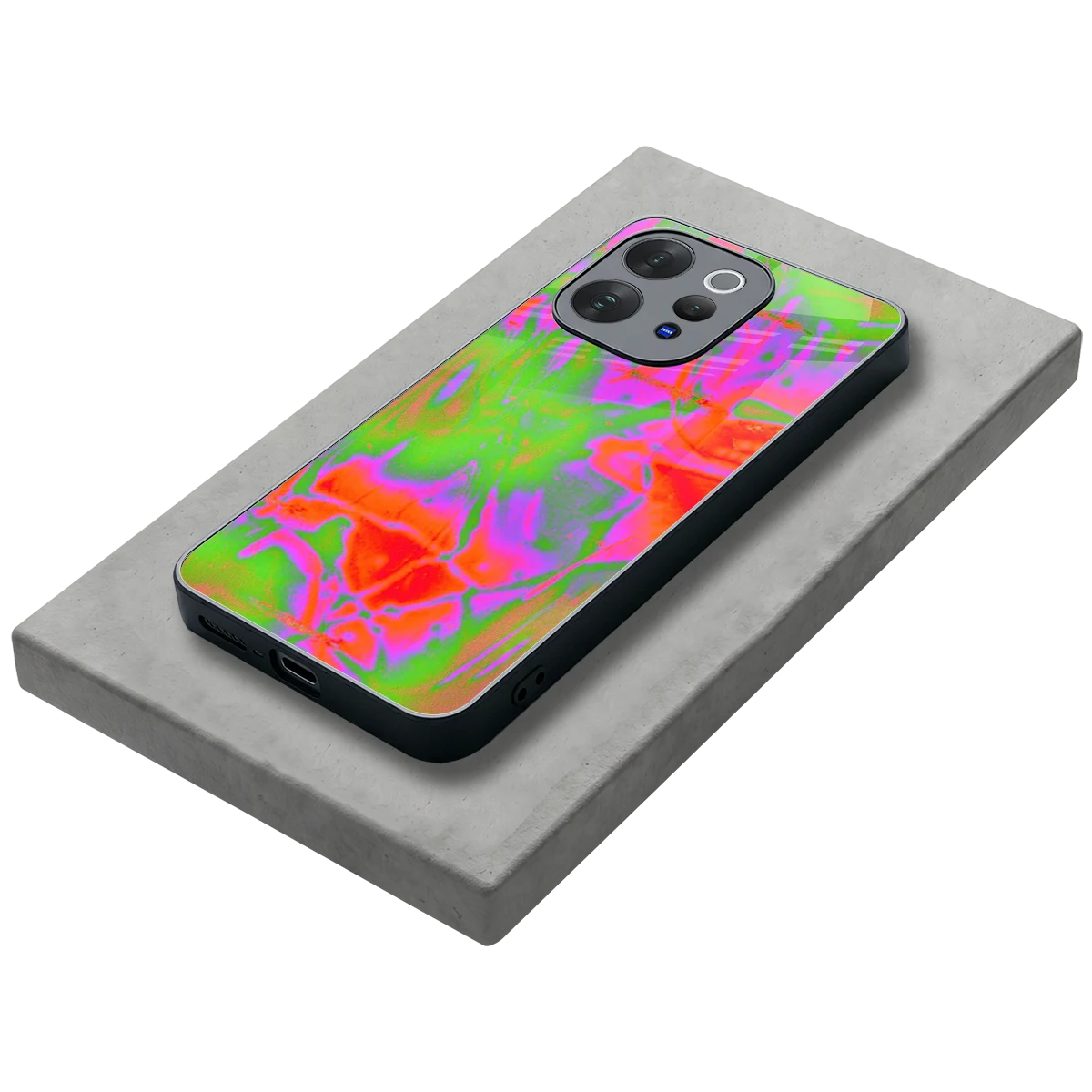 Triple Glow stylish phone case for vivo v70 | glossy glass and slim fit