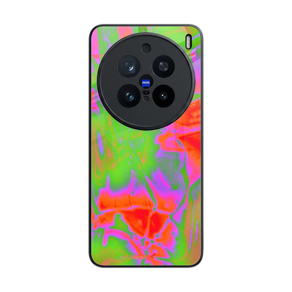 Triple Glow back phone cover | glass case for vivo x200 pro