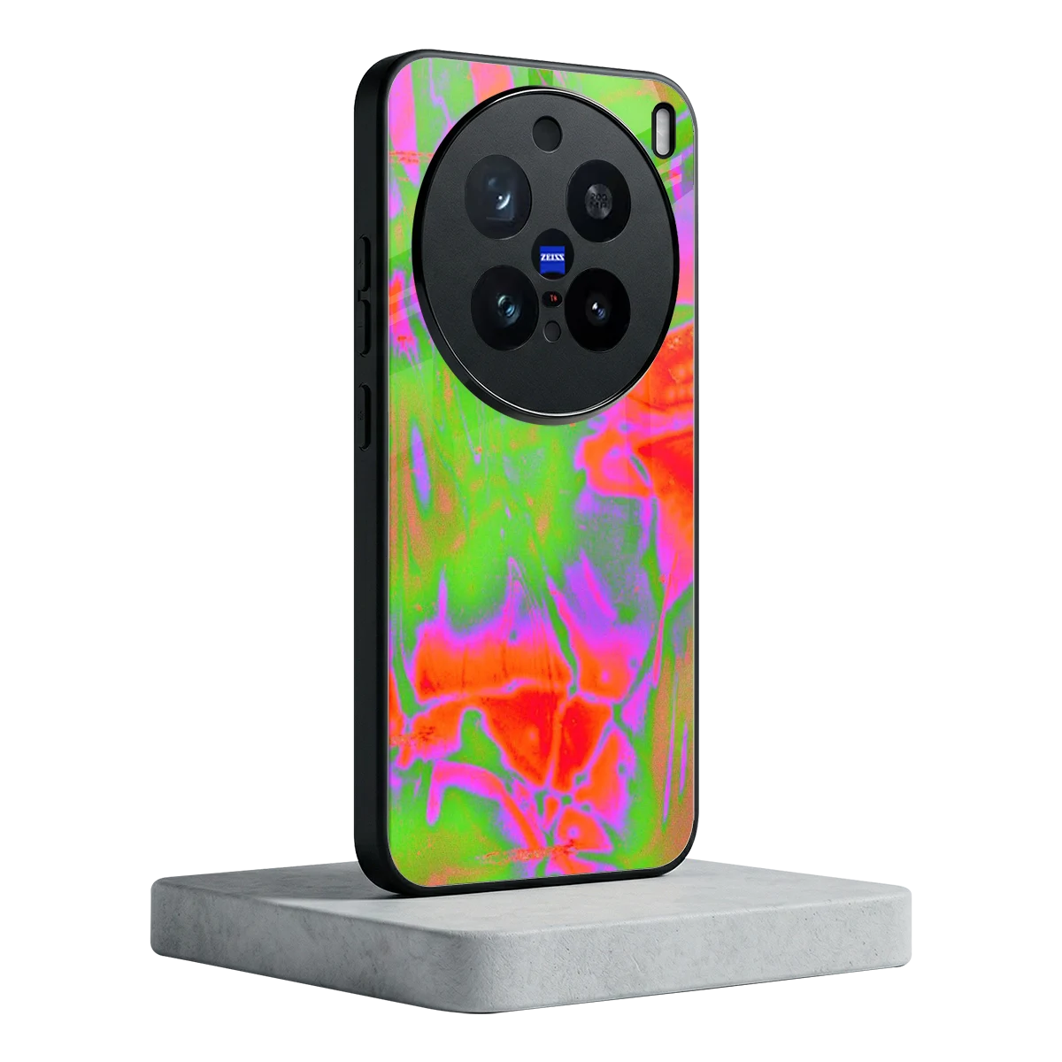 Triple Glow vivo x200 pro mobile cover | shockproof glass phone case