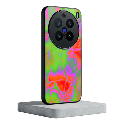 Triple Glow vivo x200 pro mobile cover | shockproof glass phone case