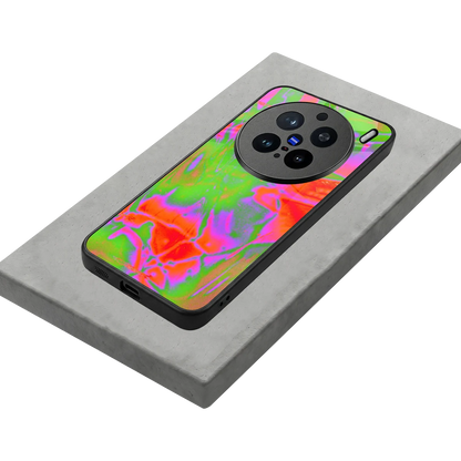 Triple Glow stylish phone case for vivo x200 pro | glossy glass and slim fit