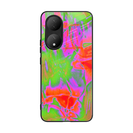 Triple Glow back phone cover | glass case for Vivo-y100