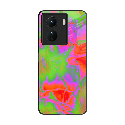 Triple Glow back phone cover | glass case for vivo y16